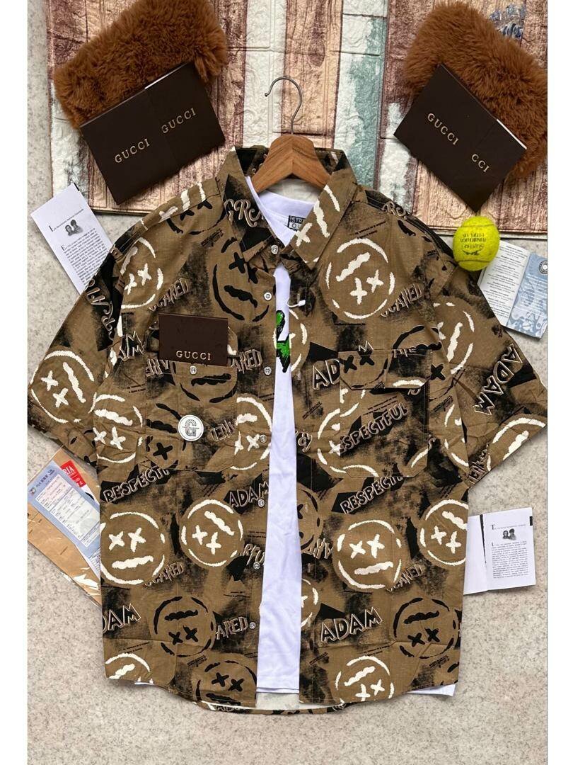 Chemise à motifs pour homme