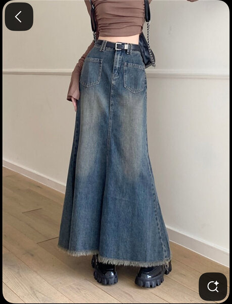 Jupe en jean tendance femme