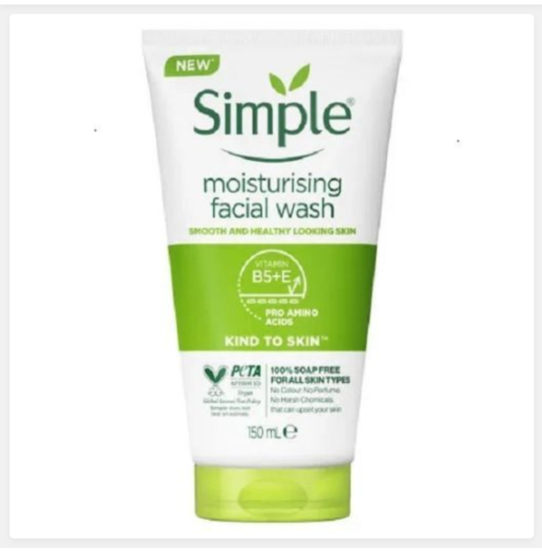 Simple Moisturing Facial Wash
