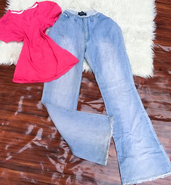 Jeans trousers and top