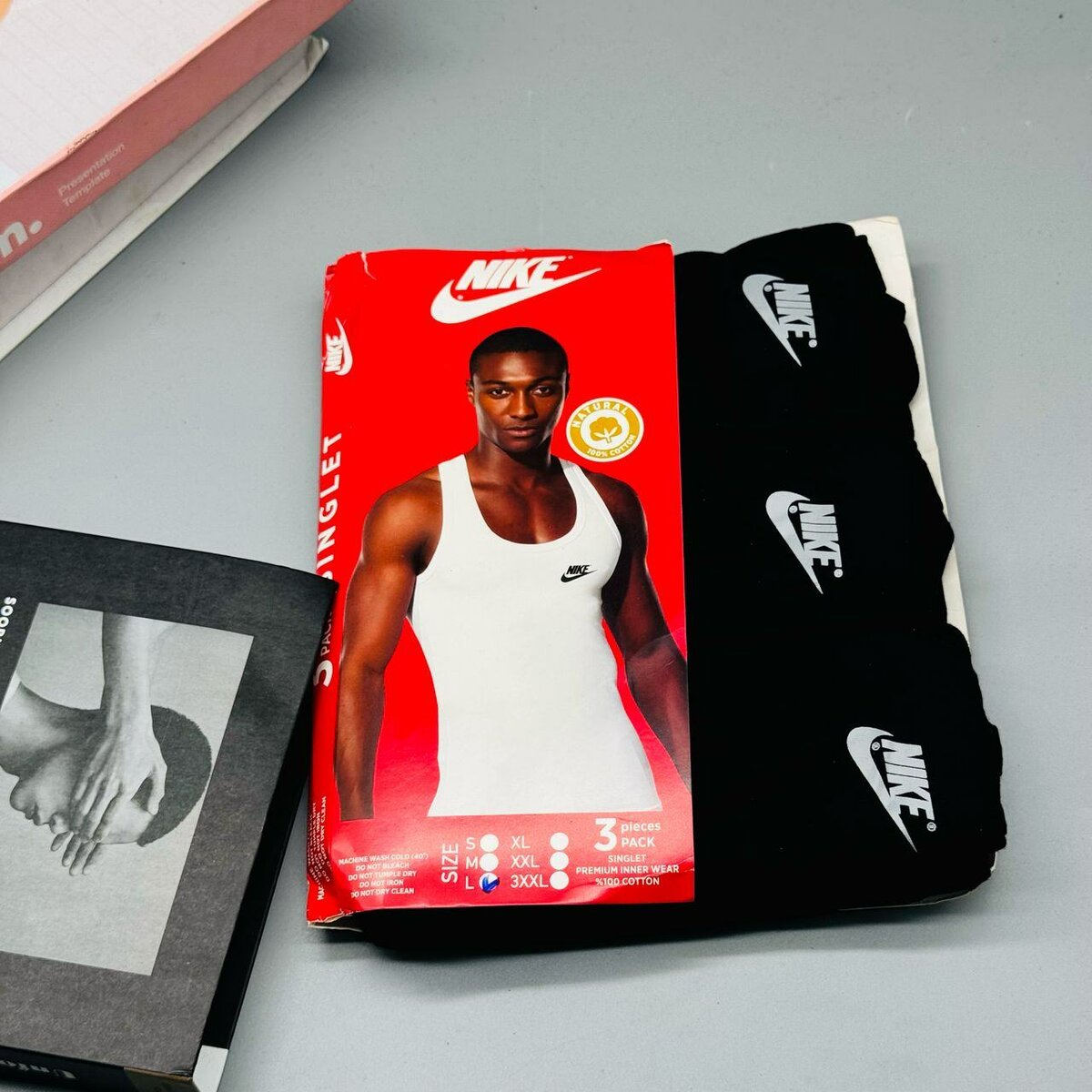 3 in a Pack Singlets Nike