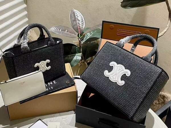 Sac à main tendance en paille