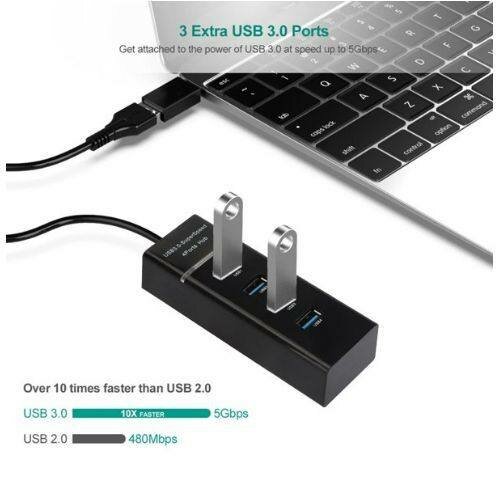 Hub USB 3.0 à 4 Ports Rapide