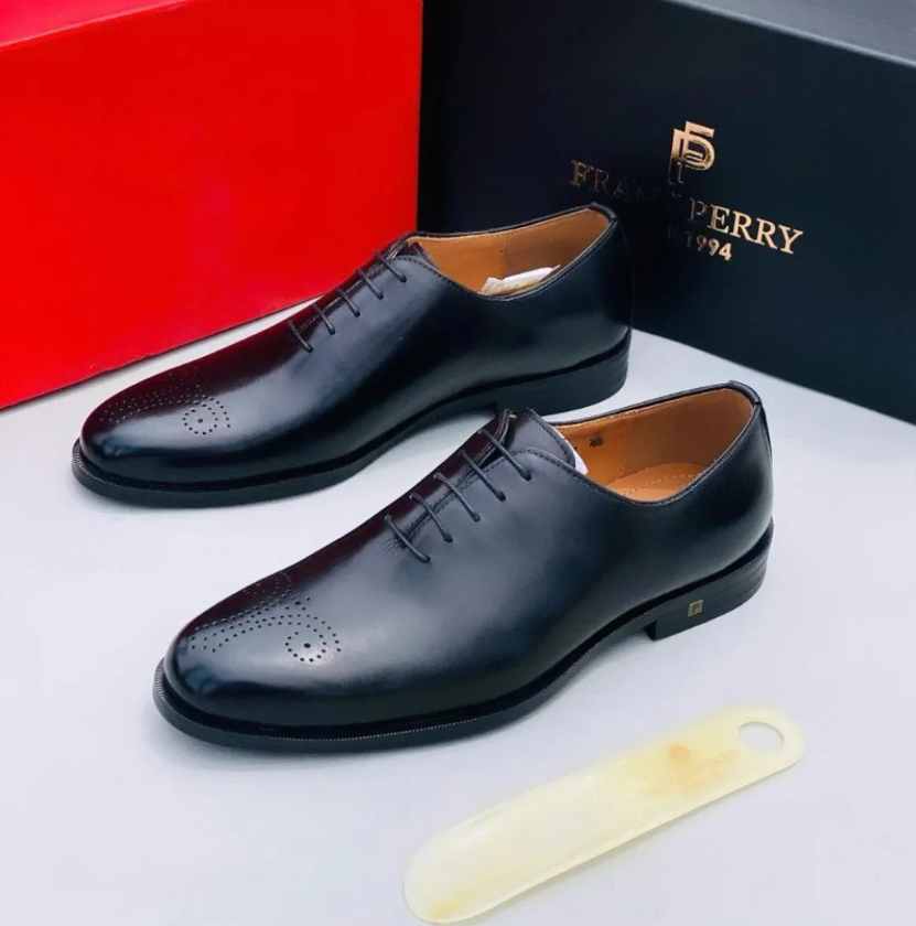 Men's shoes black Frank Perry