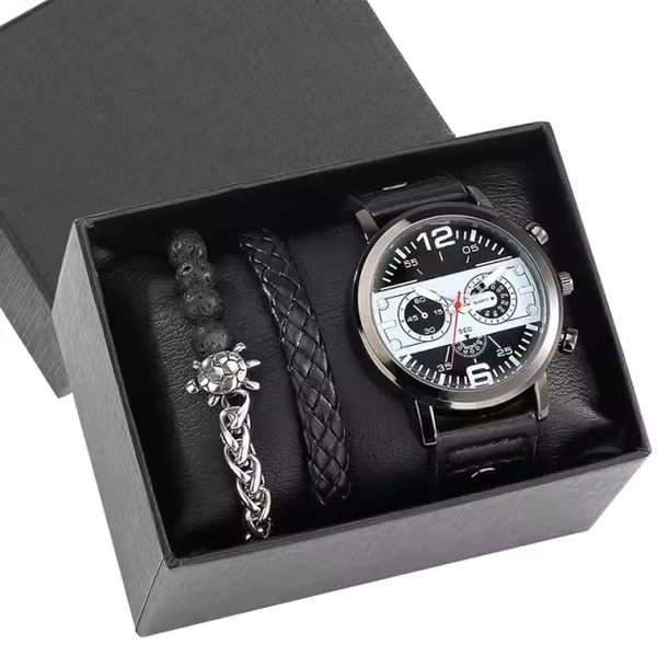 Montre ensemble bracelet homme