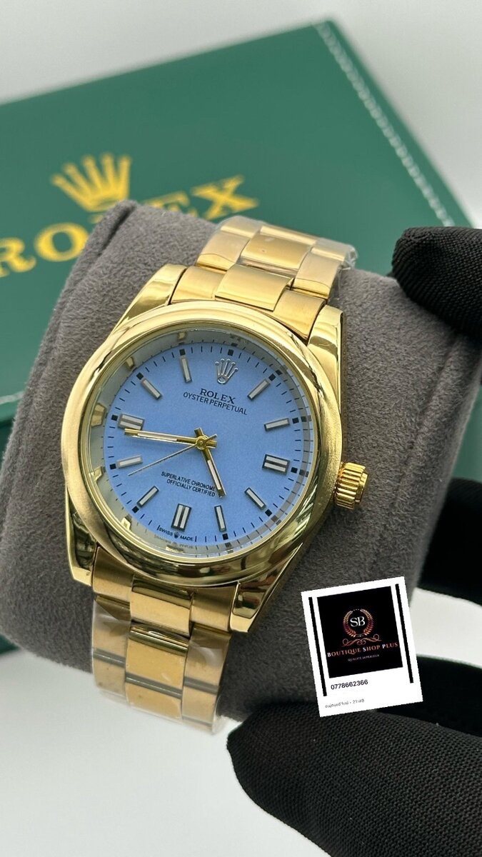 Montre Luxe en Or Cadran Coloré