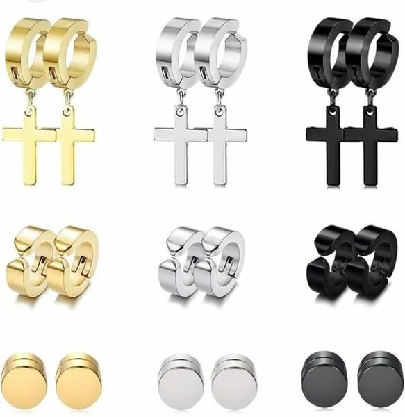Boucles d'oreilles en aimant