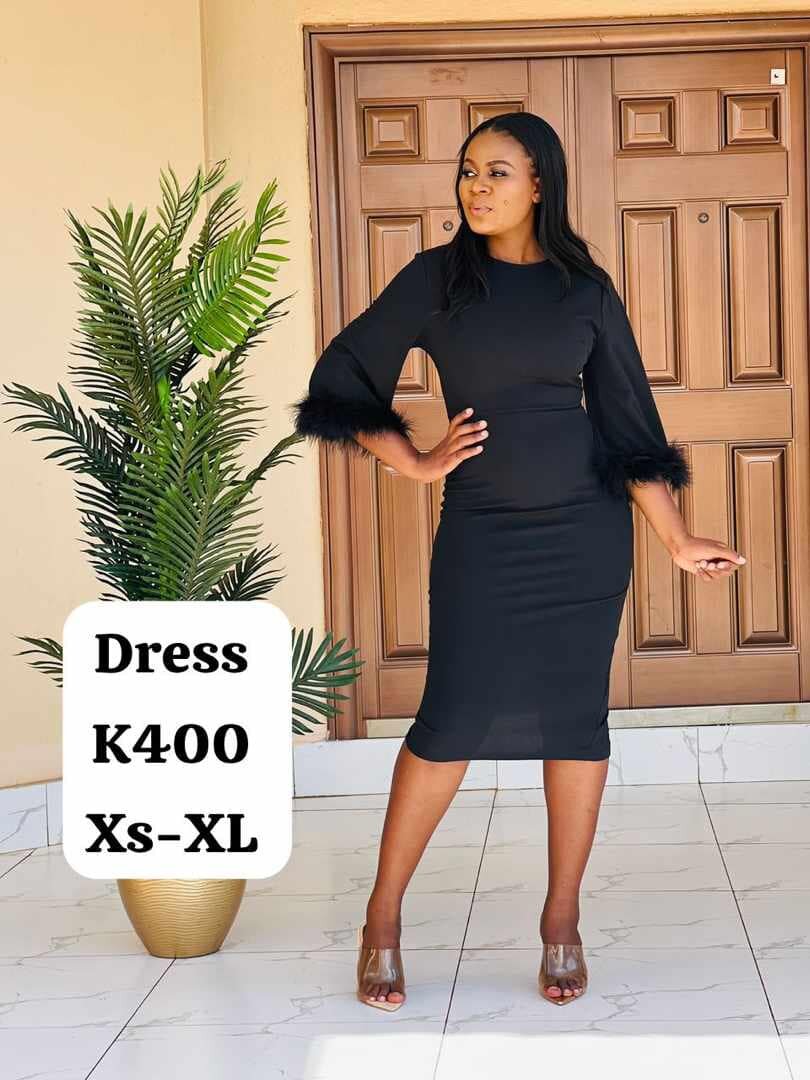 Women's Black Tight Dress Xs-XL