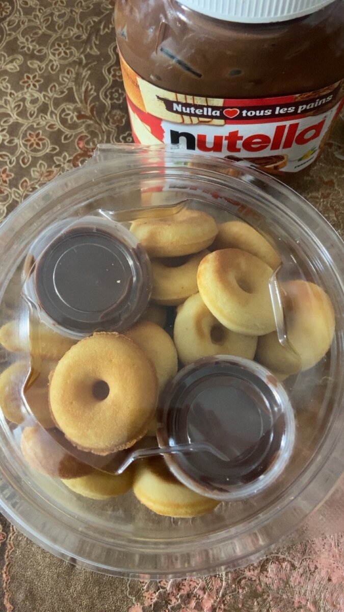 Mini donuts au nutella