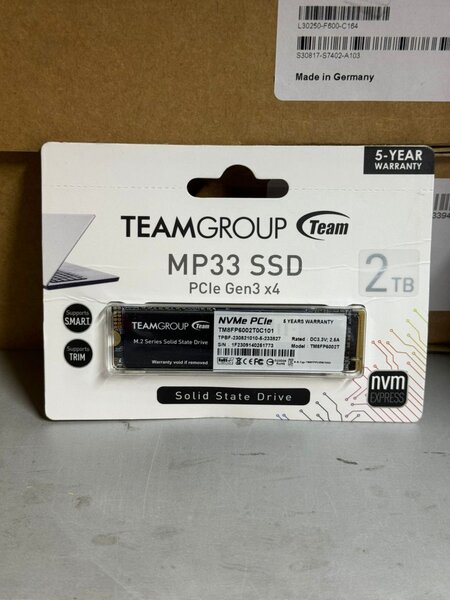 TEAMGROUP MP33 SSD 2TB PCIe