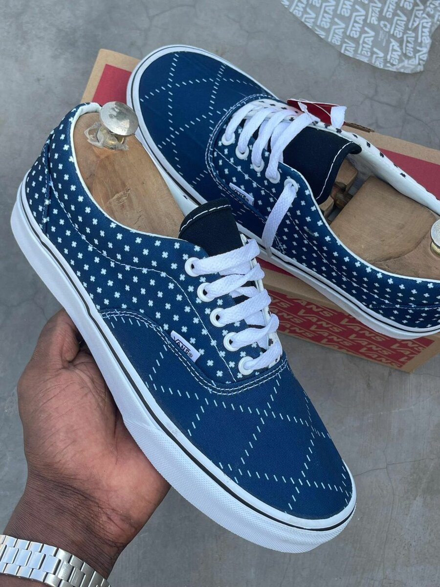 Sneakers Vans bleus à motifs