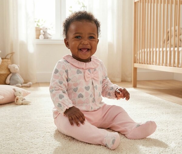 Ensemble bébé élégant rose