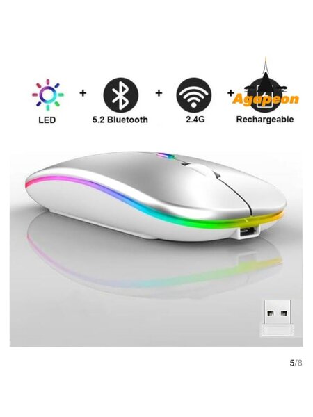 Souris rechargeable Bluetooth et fiche
