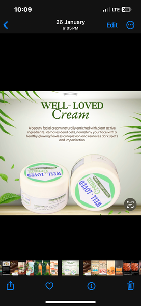 Well- Loved facial cream