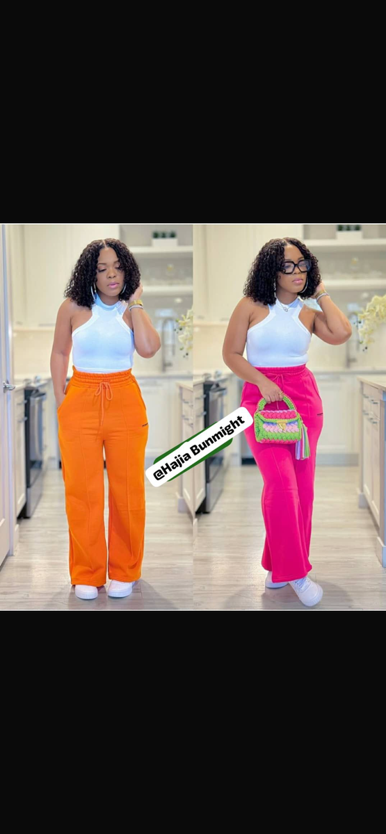 Pantalon Jogger Femme Rose