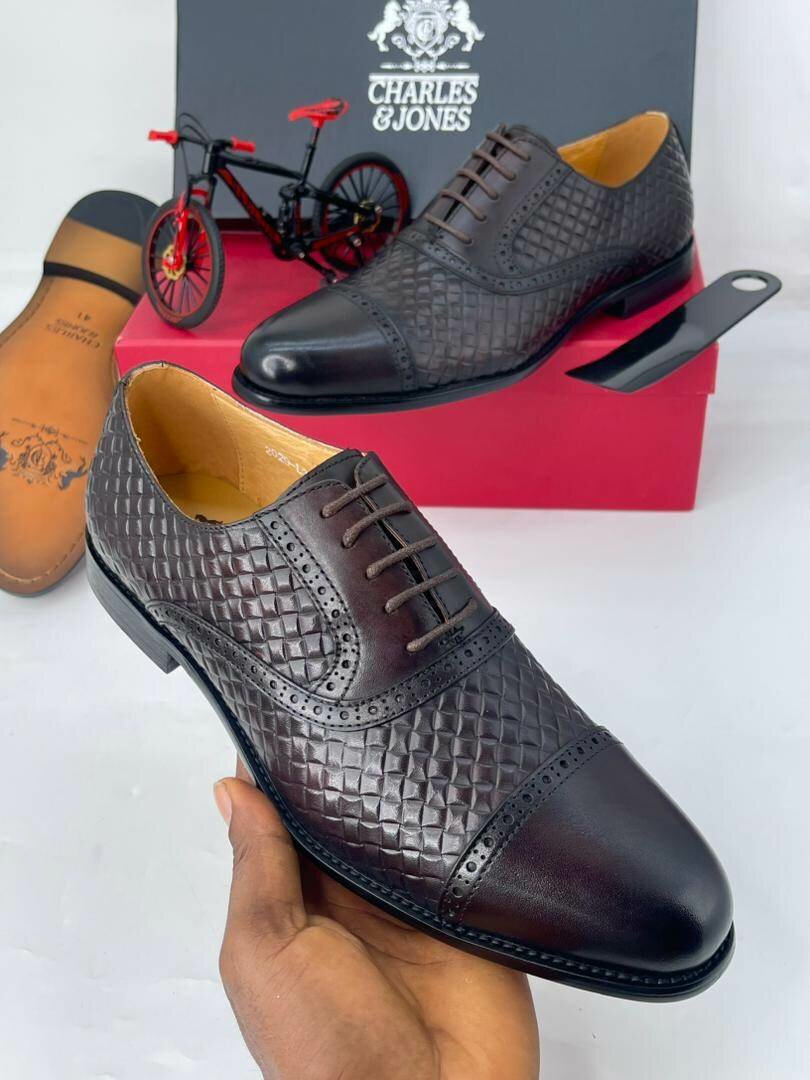 Solid Leather Executive Shoes