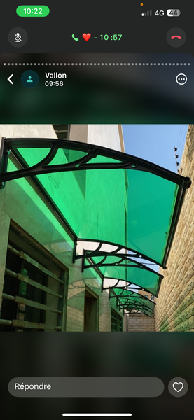 Auvent extérieur résistant