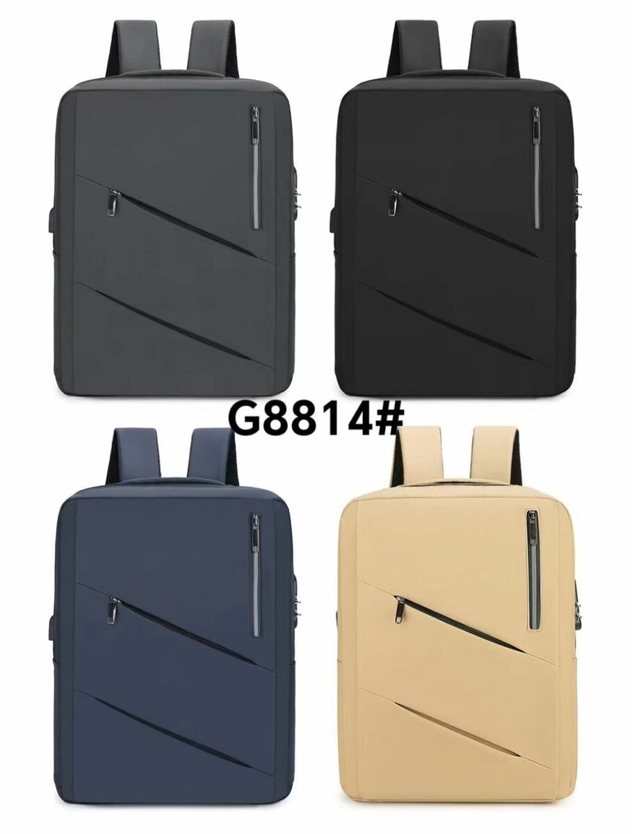 Double Zipped Laptop Backpack