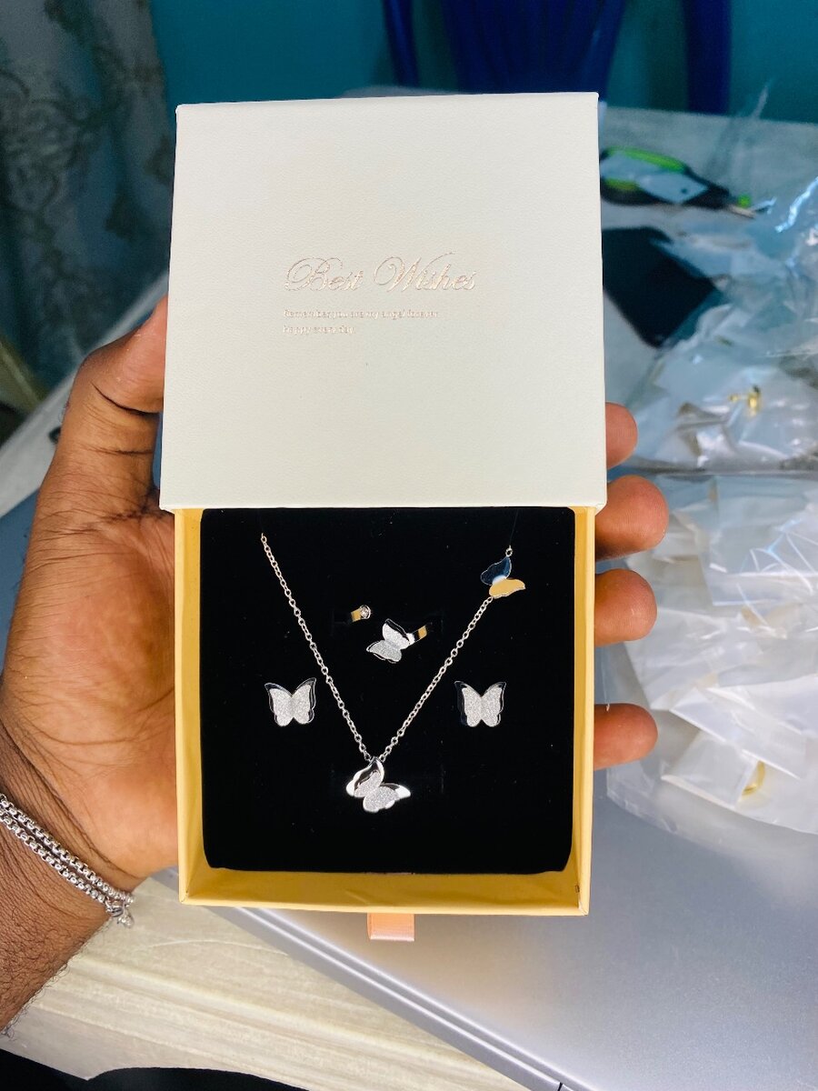 Set de Bijoux Papillon Élégant