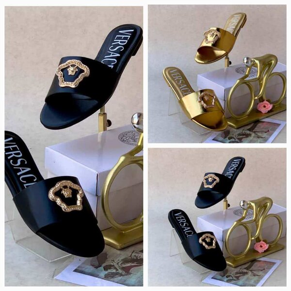 Tong en cuir pour femme