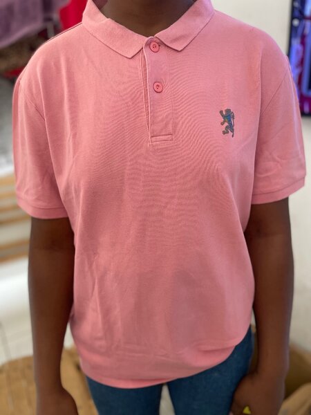 Polo classique rose pour hommes