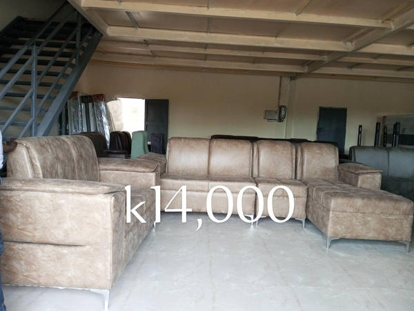 brown leather living room furniture set