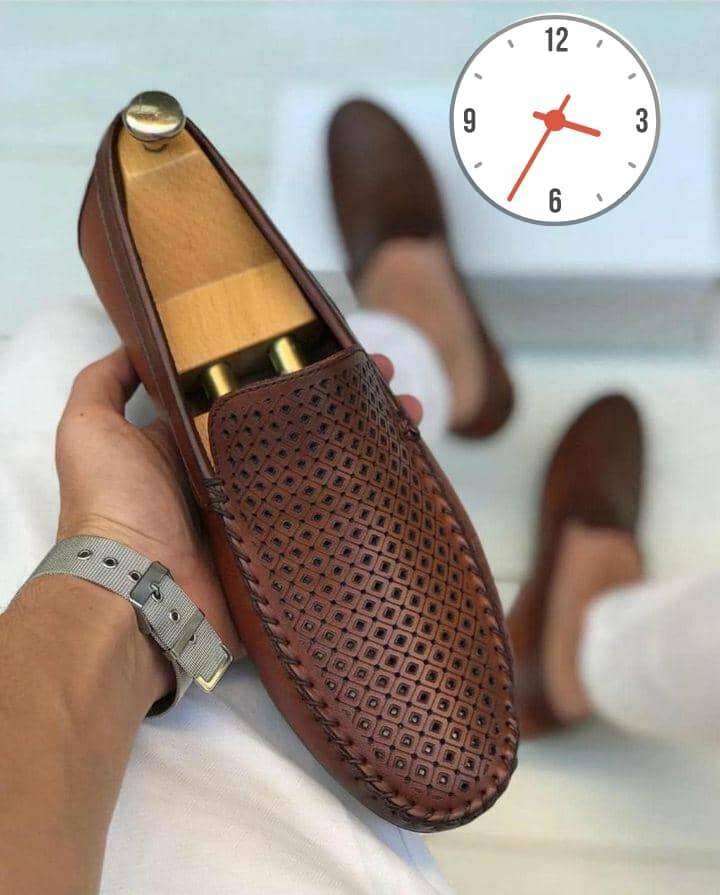 Mocassins en cuir homme