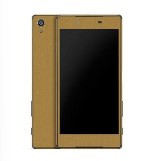 SONY XPERIA Z5 Golden Brushed Metal Texture Mobile Skin