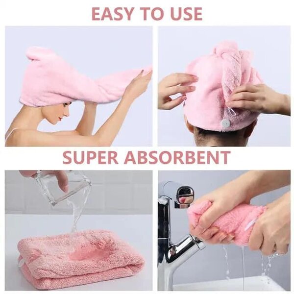 Serviette à cheveux absorbante