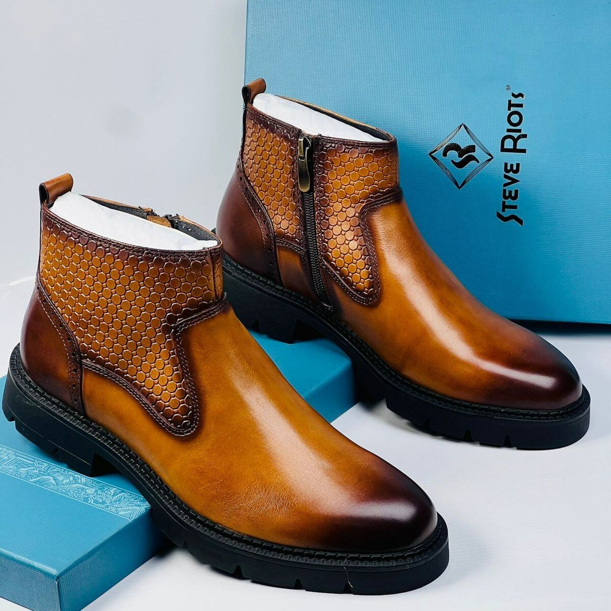 Quality Steve Riots Leather Boots