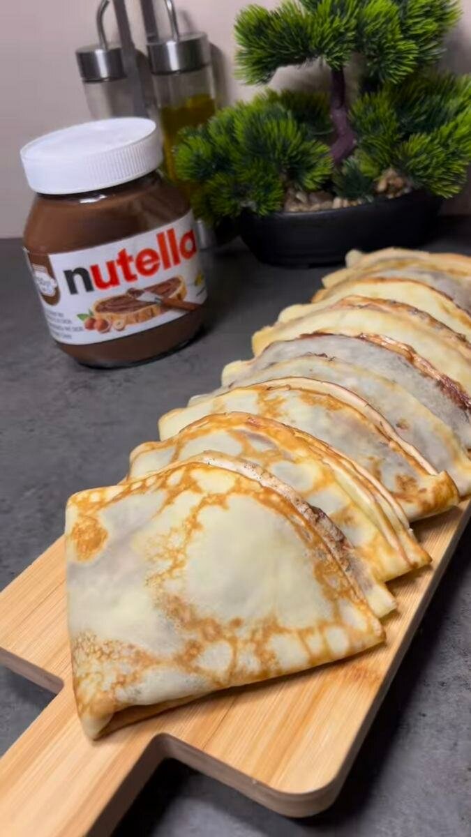 Crêpe nature et au chocolat