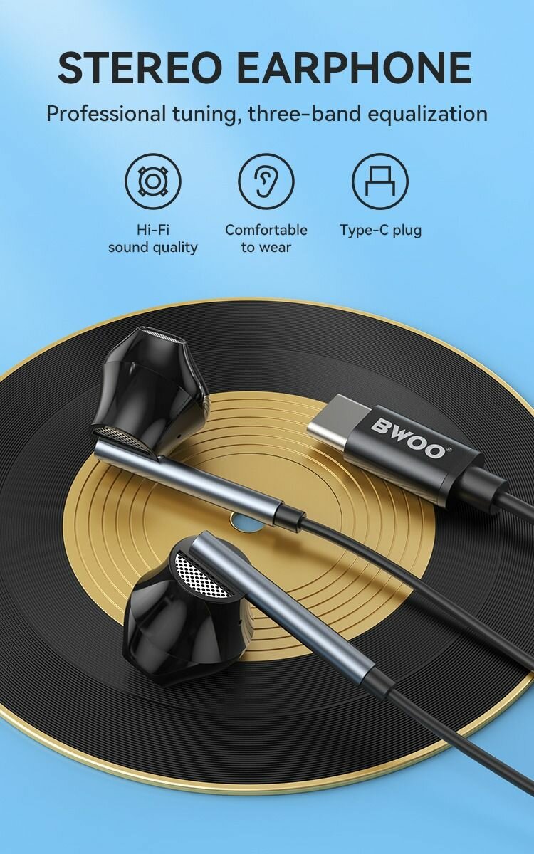 Écouteur filaire BWOO HF167