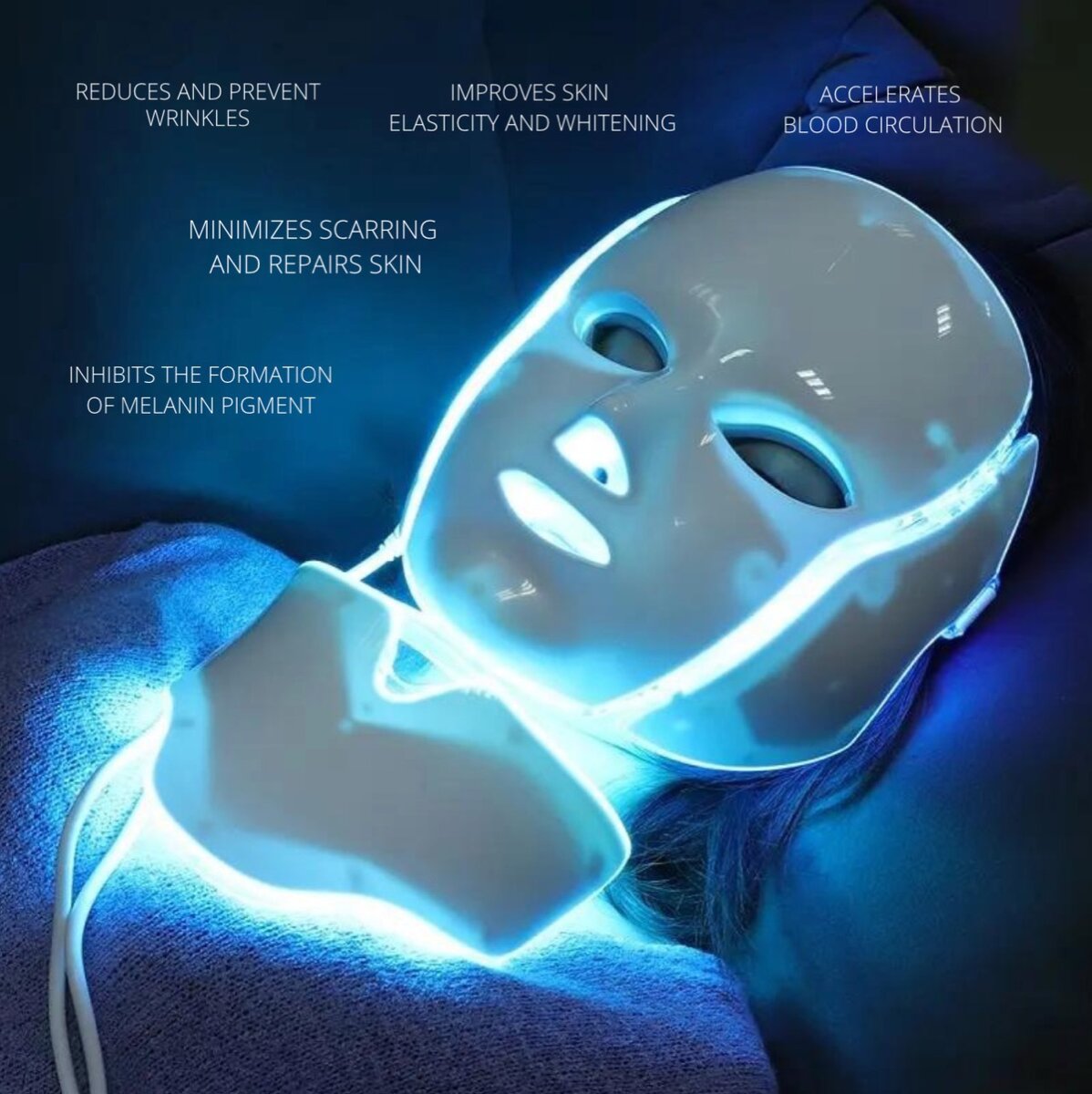 Led face and neck mask