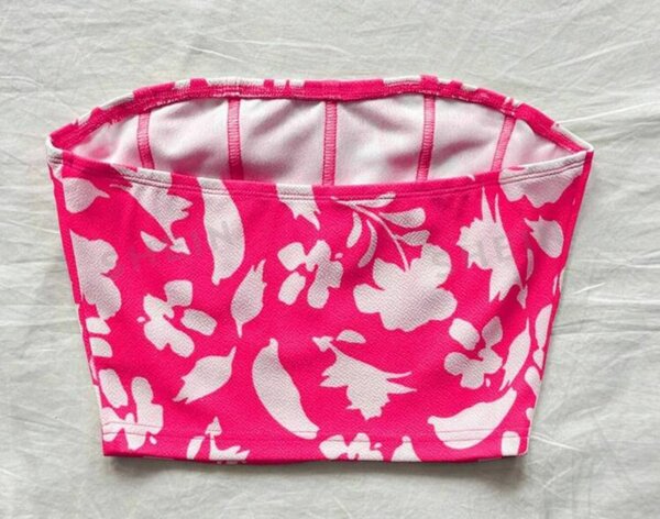 Bustier fleuri femme