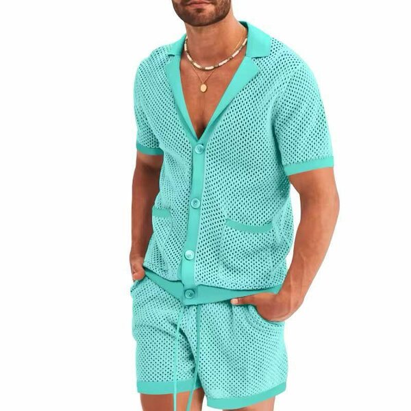 Ensemble d'été en maille homme