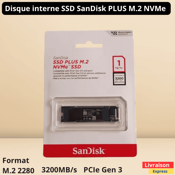 SSD interne SanDisk M.2 NVMe 1TB