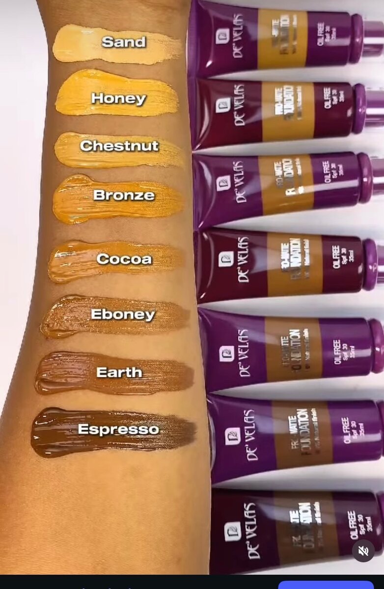 Develas pro matte foundation