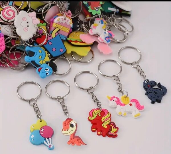 Porte-clés mignons en silicone