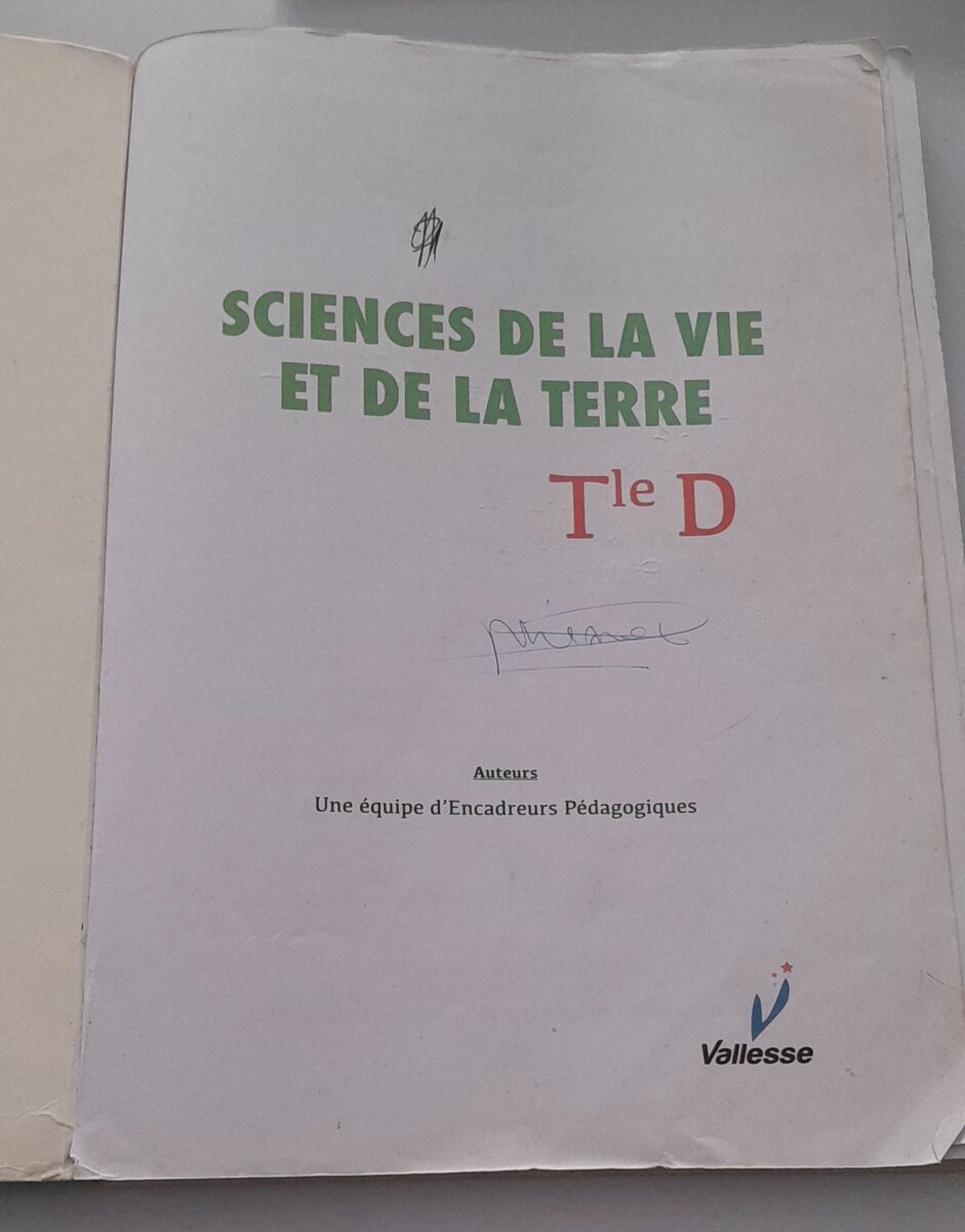 Sciences de la Vie et de la Terre Tle D