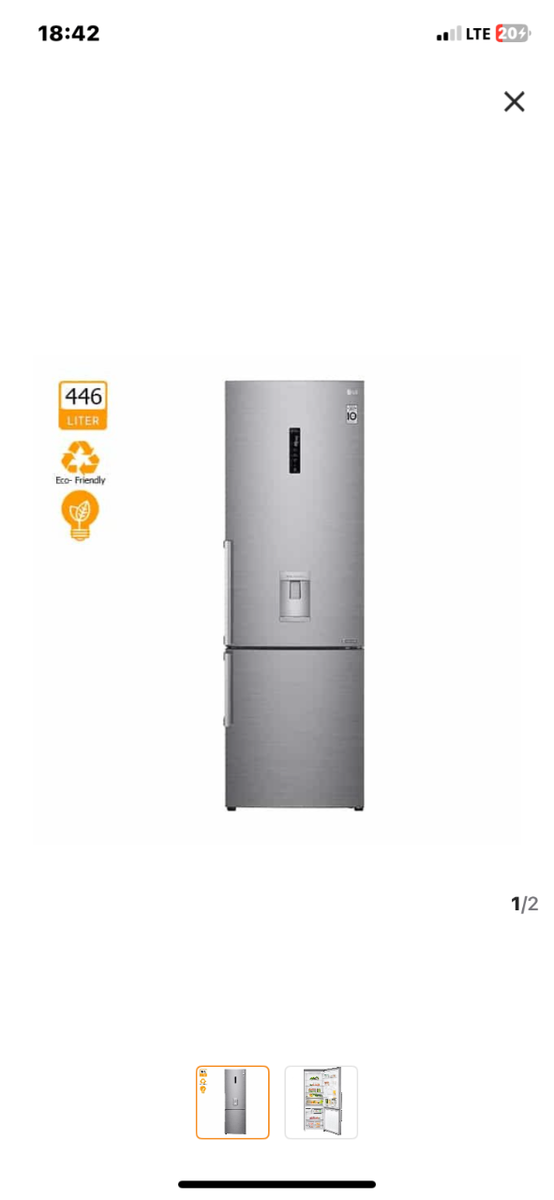 446Litres - GC-F689BLCM Refrigerator with Water Dispenser -