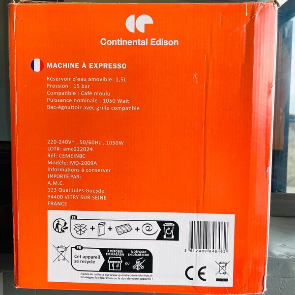 Espresso Continental Edison
