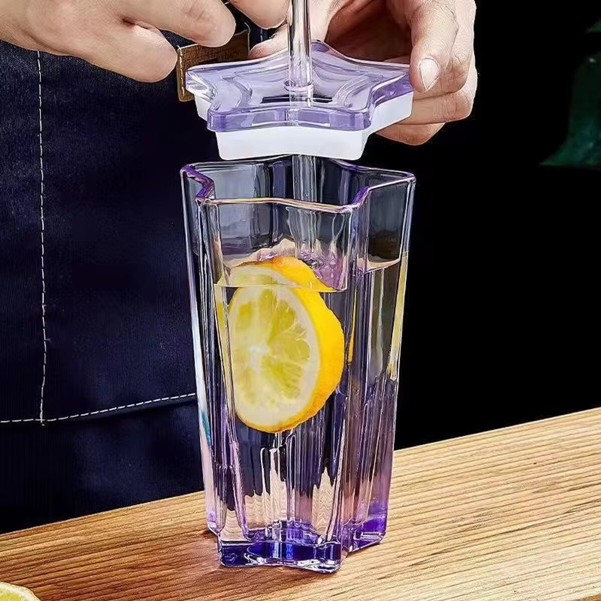 Star bloom glass cup - 300ml