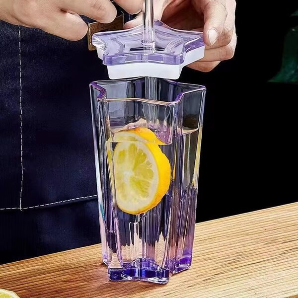 Star bloom glass cup - 300ml