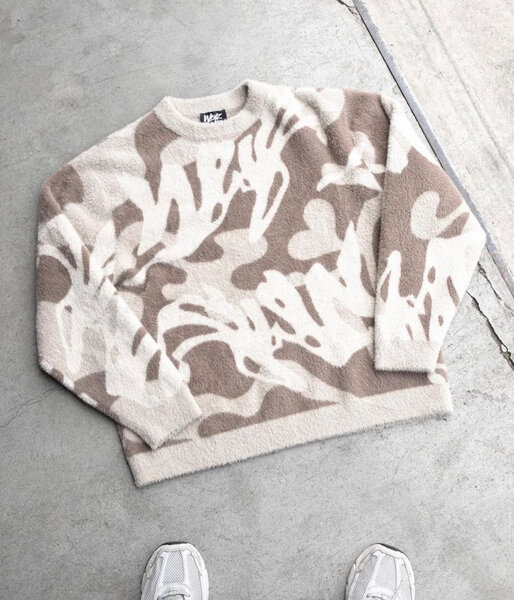 Pull en laine à motifs