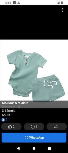 Barboteuse et culotte