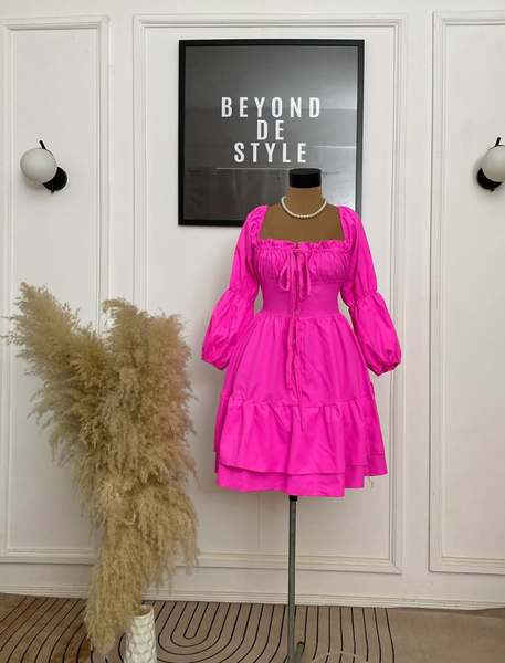 SWEET GIRL SNATCHED MILKMAID DRESS.