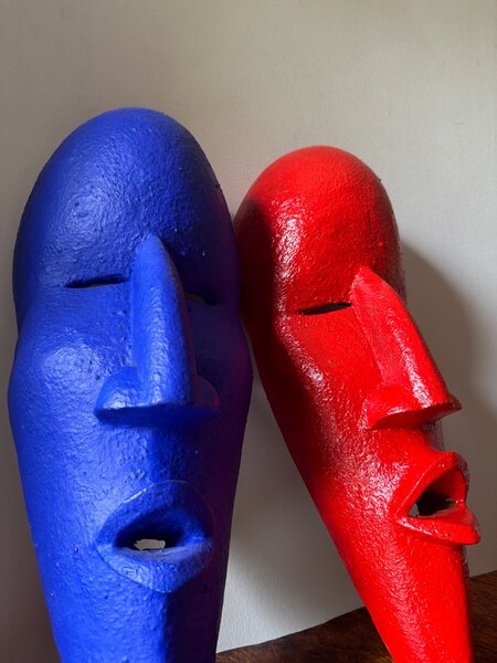 Colorful African Masks Set