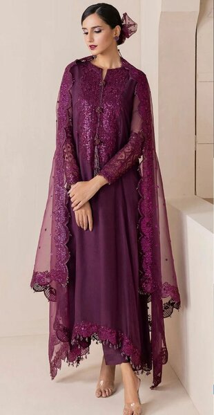 Fabric lawn cotton 3 pc .dc free