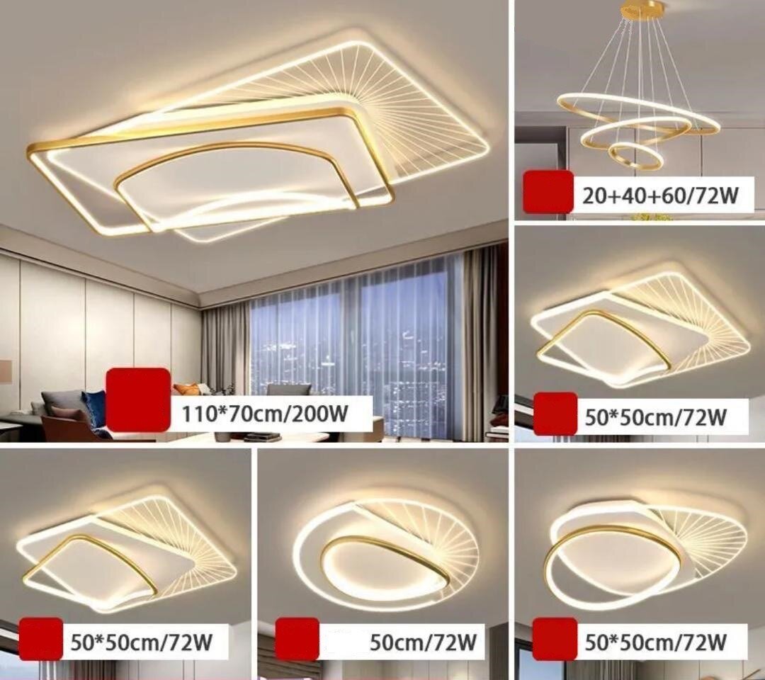 Люстра в стиле хайтек, украсит вашу комнату красивым видом️