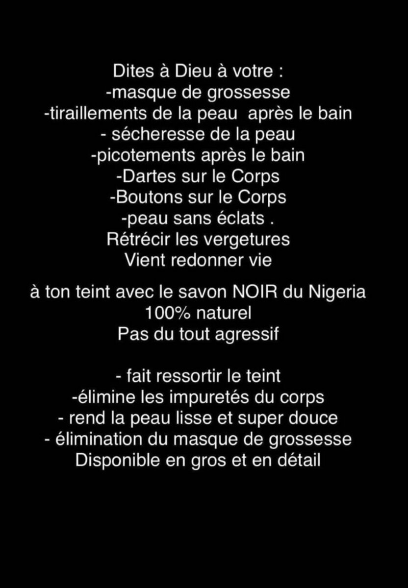 Savon Noir Nigérian Brut 100% Naturel